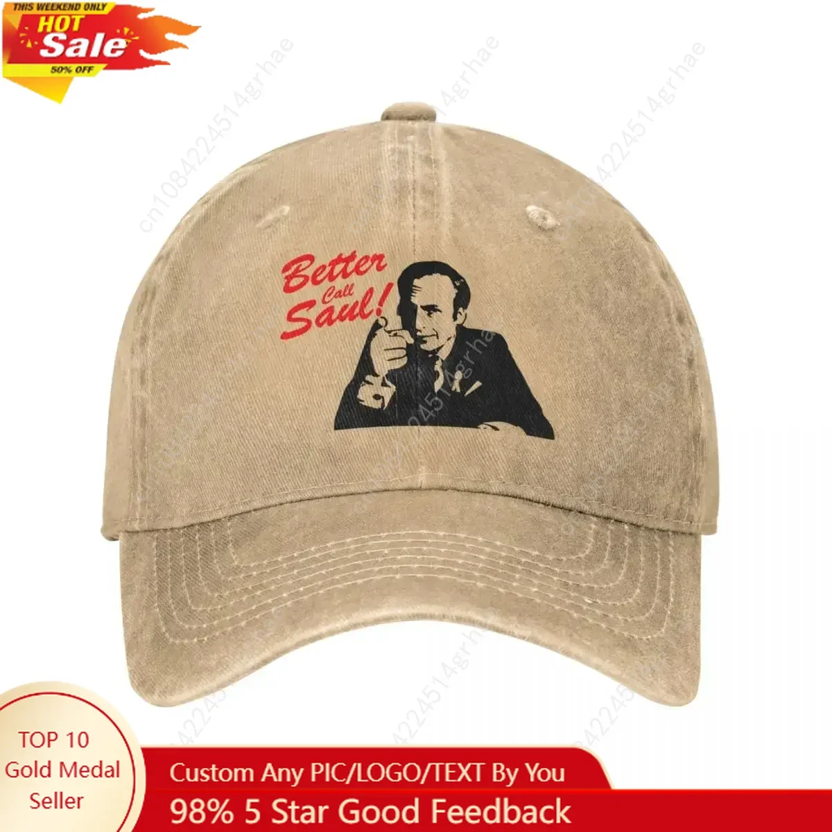 

Better Call Saul Goodman Funny Lawyer Baseball Cap Stuff Vintage Distressed Washed Headwear Men Women Outdoor