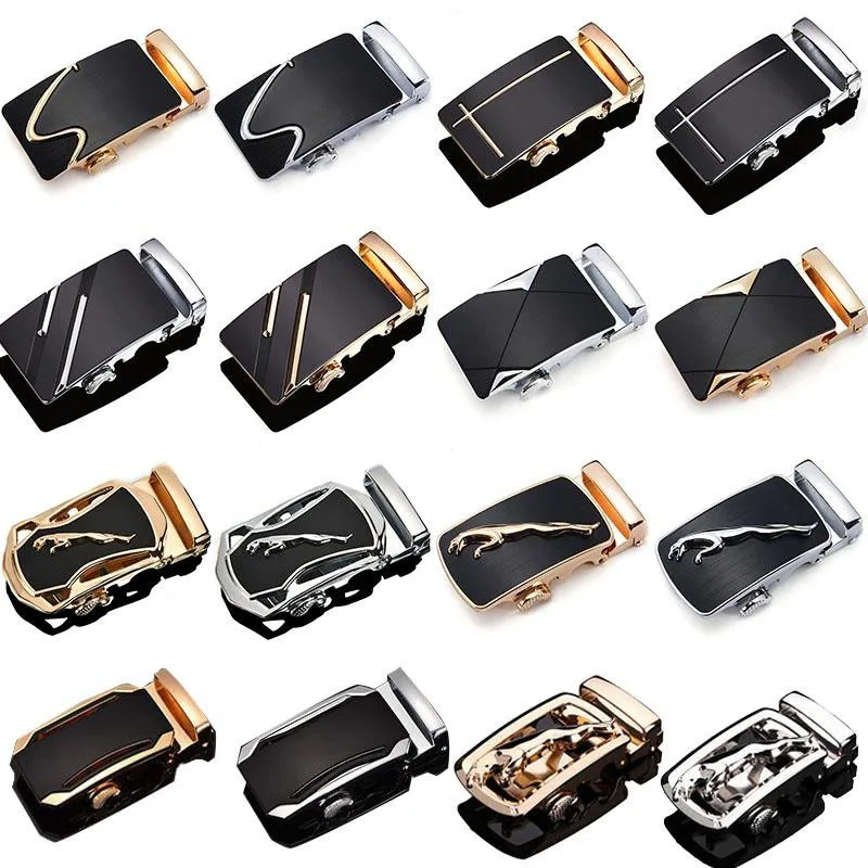 3,5 cm zinklegering riemgesp voor lederen herenriem, automatische gesp, duurzame tailleband hardware-accessoire, kan groothandel