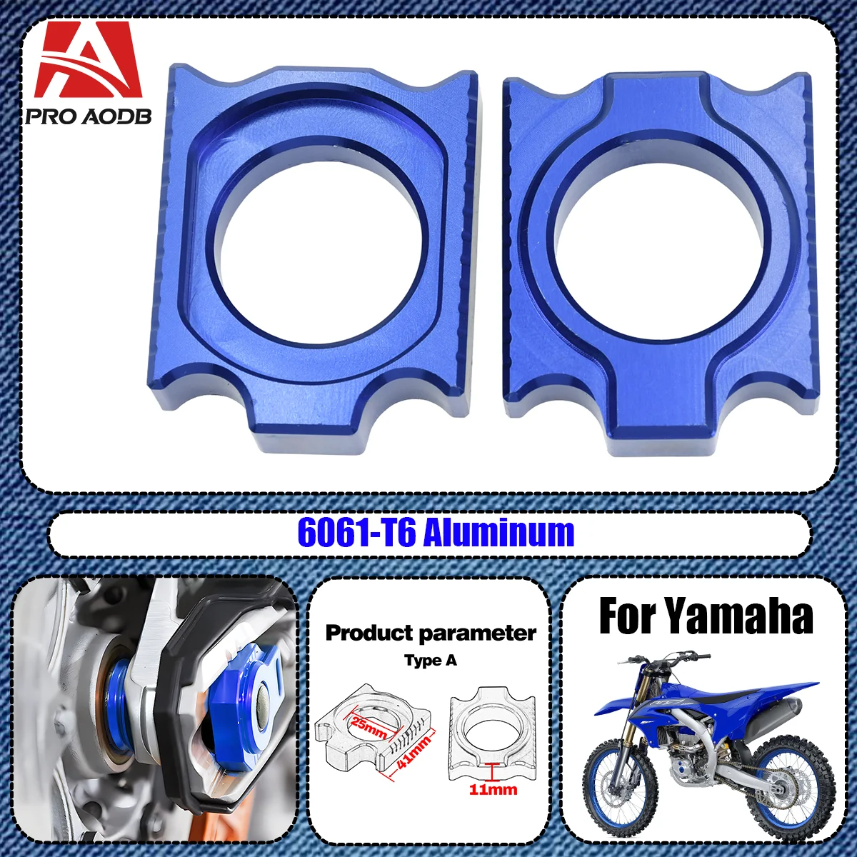 

Motorcycle CNC Rear Adjuster Block Chain For Yamaha YZ250FX YZ450FX WR250F WR450F YZ WR YZ125 YZ250 YZ250F YZ450F YZ125X YZ250X