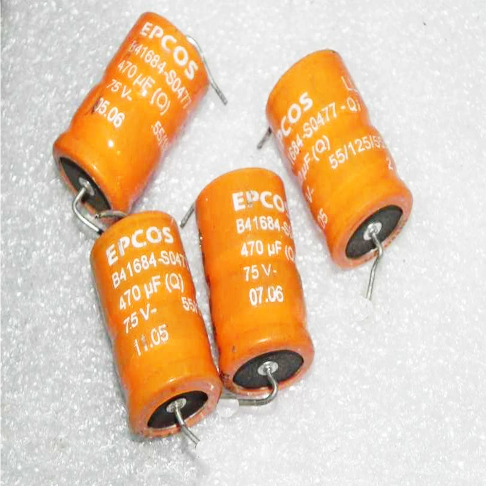 2PCS ECU computer board 470uF/75V axial high-temperature cathode electrolytic capacitor axial 29x18 φ