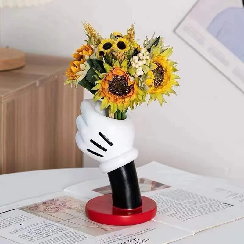 2025 新ディズニーミッキーグローブペンホルダーアニメかわいい漫画鉛筆文具デスクトップ装飾学生ペンホルダー誕生日ギフト