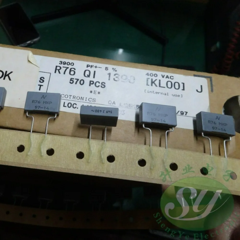 10pcs/lot AV R76 0.0039uf 400VAC 3.9nf 3900pf 3n9 392 Brand New 8mm Film Capacitor R76QI1390KL00J