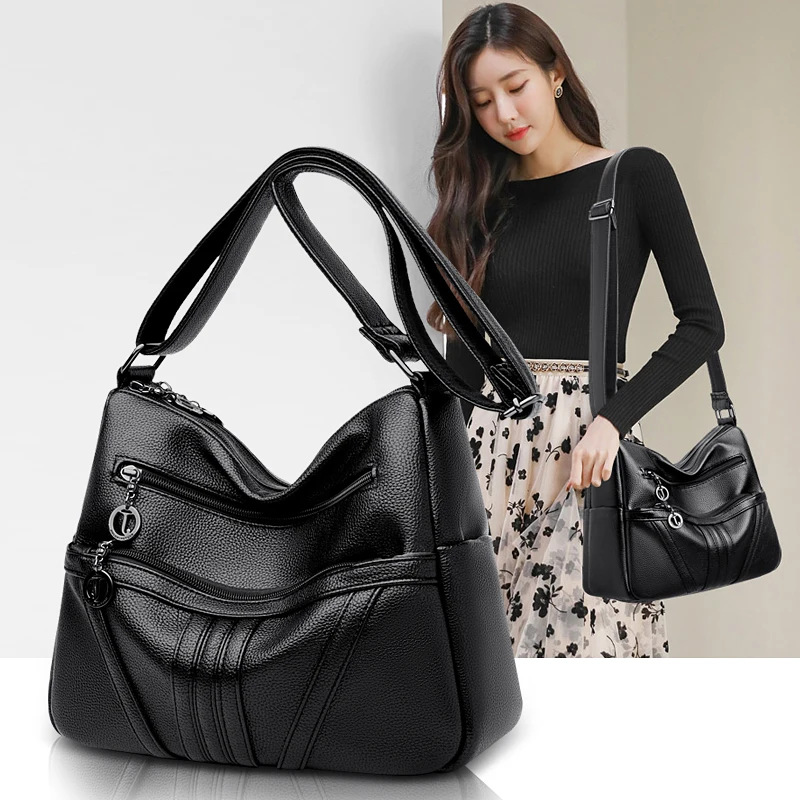 

high-capacity Women Handbags pu leather Women Shoulder Bags Fashion Luxury Ladies Messenger Bags High Quality Female Tote Bag