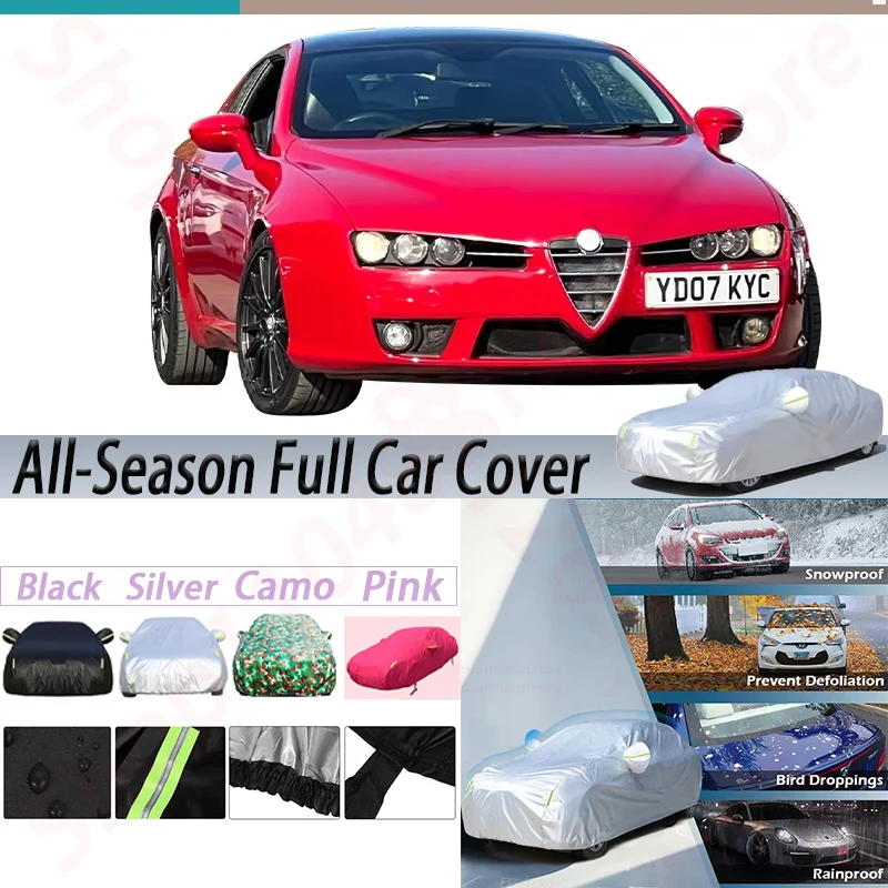 

Waterproof Car Covers Outdoor Sun Anti-UV Rain Snow Dust Prevent Windproof Auto Cover For Alfa Romeo Brera Spider 2005-2025