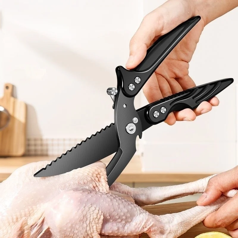 High Hardness Kitchen Scissors Special for Chicken And Duck Bones Multi-Functional Home Use Powerful Food Cutting Tools