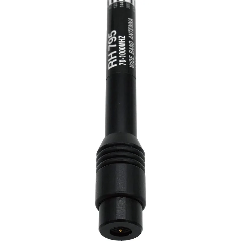 RH-795 Antenna 70-1000MHz Wide Band 7.6in–45.2in Telescopic SMA-Male Mobile Radio Antenna for TYT YAESU Kenwood Two Way Radio