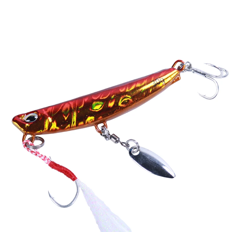 

Metal Jig Spoon Fishing Lures Artificial Hard Baits 4pcs 15g 4.9cm Simulation Sequin Sinking Bait For Saltwater Fishing Pesca