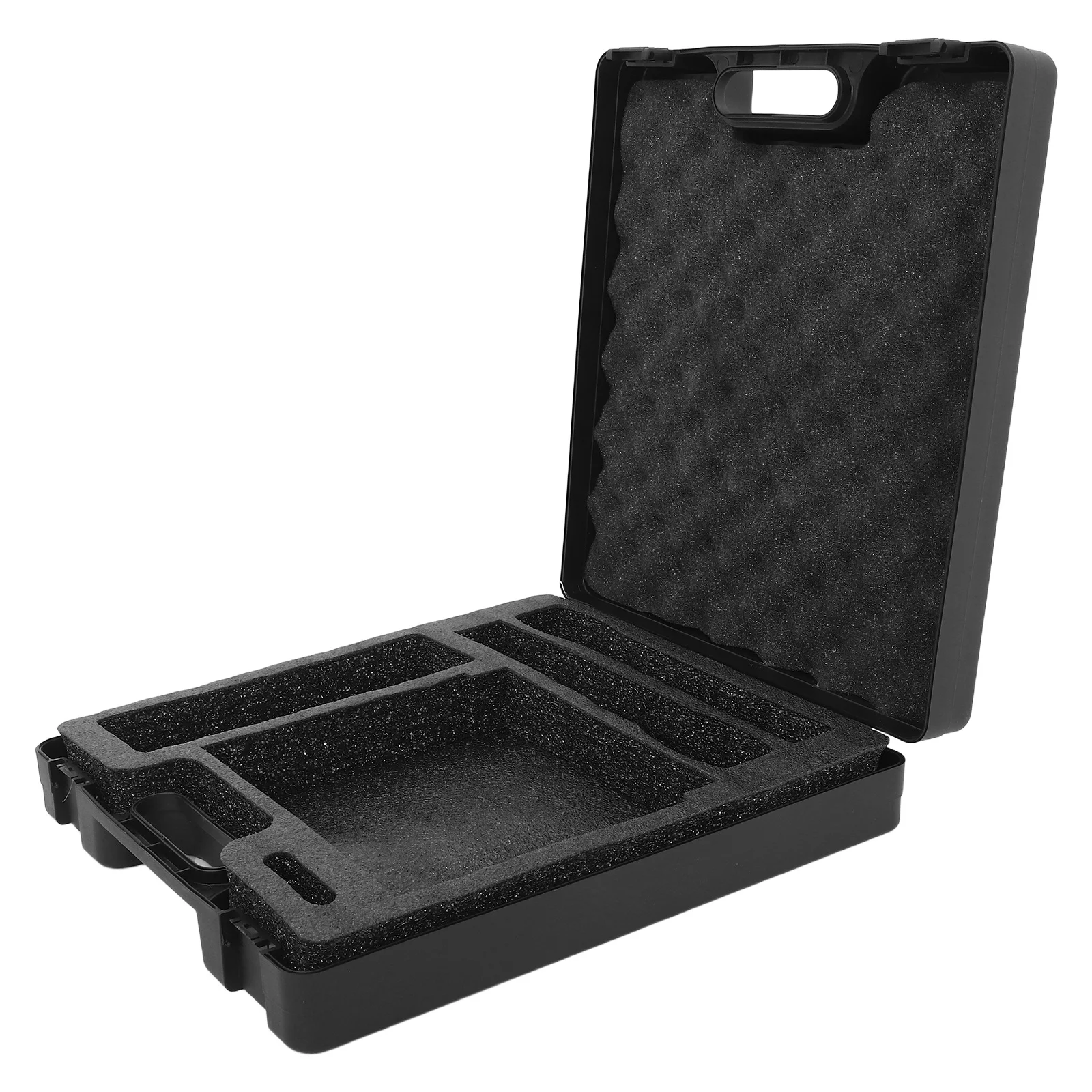 

Condenser Mic Storage Case Durable Plastic Portable Microphone Box Spacious Interior Shockproof Layer Ergonomic Handle Outdoor