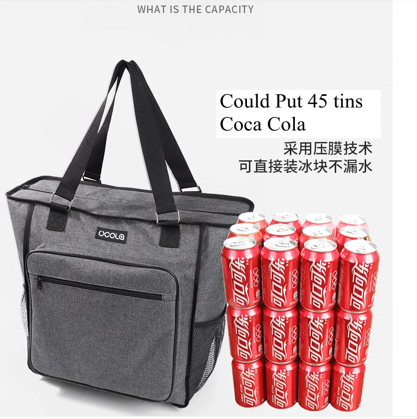 Insulation bag trolley insulation bag Thermos bag thermal bag aluminum foil cool-keeping ice bag outdoor picnic food refrigerat