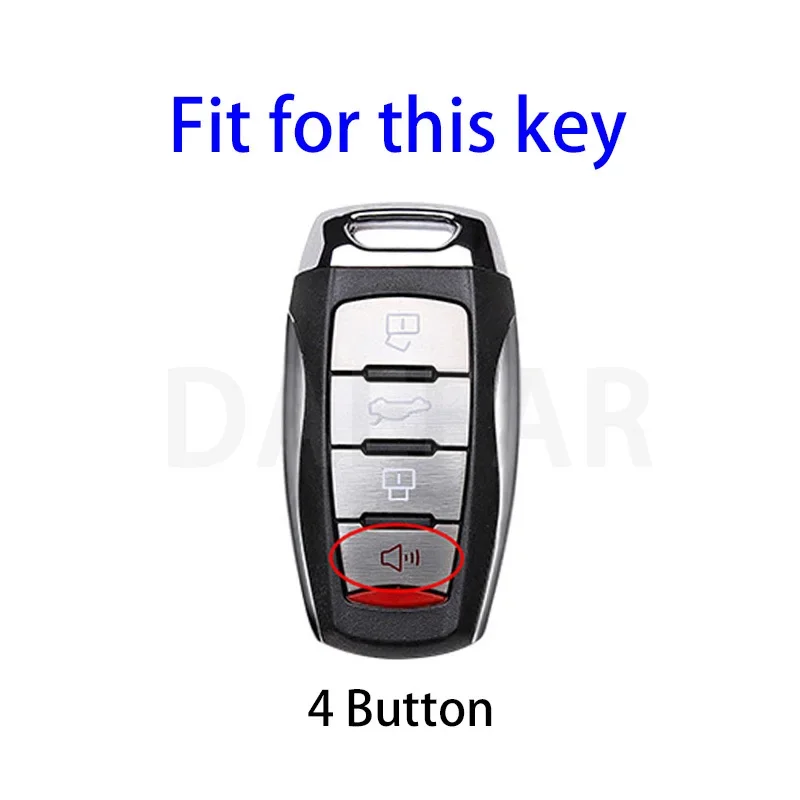 For Haval Jolion 2022 M6 H6 H7 H8 H4 H9 F5 F7 F7X F7H H2S GMW Dargo Great Wall Car Key Shell 4 Button TPU Car Key Case Cover