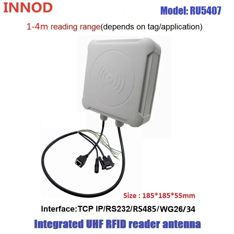 leitor rfid vehicle control 865868mhz com varios tags ind8001 01