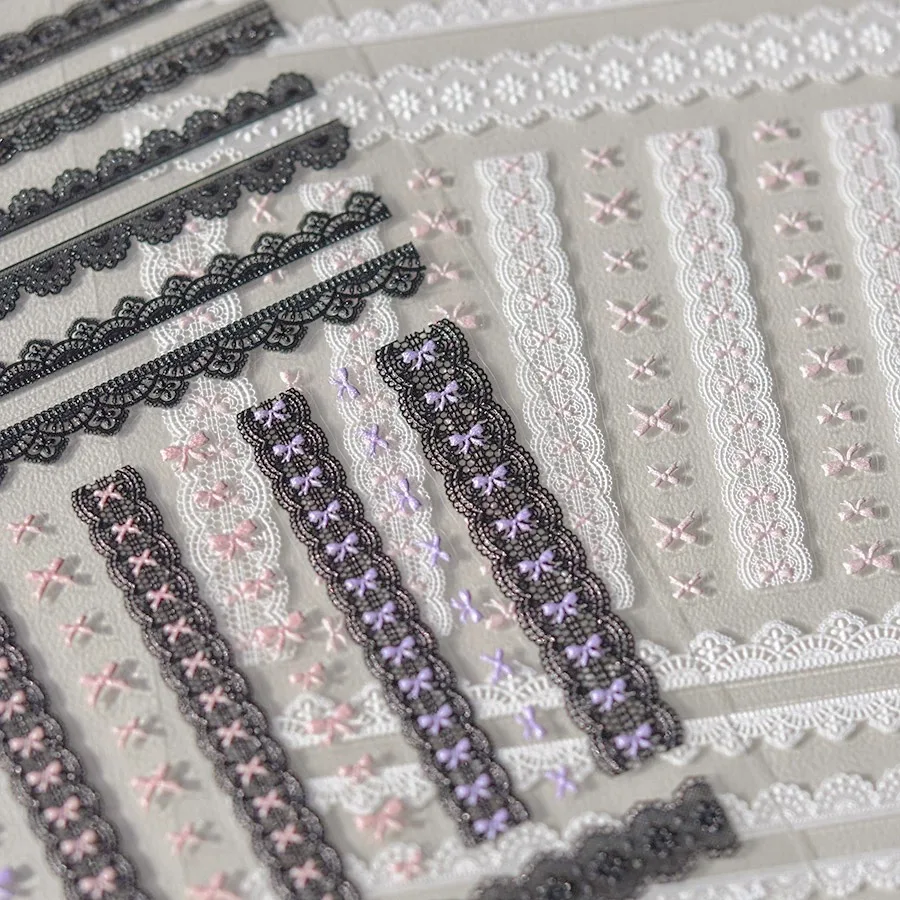 MINKYS New Arrival 3pcs/pack Kpop Toploader Decorative Stickers Nail Sticker Set Stationery
