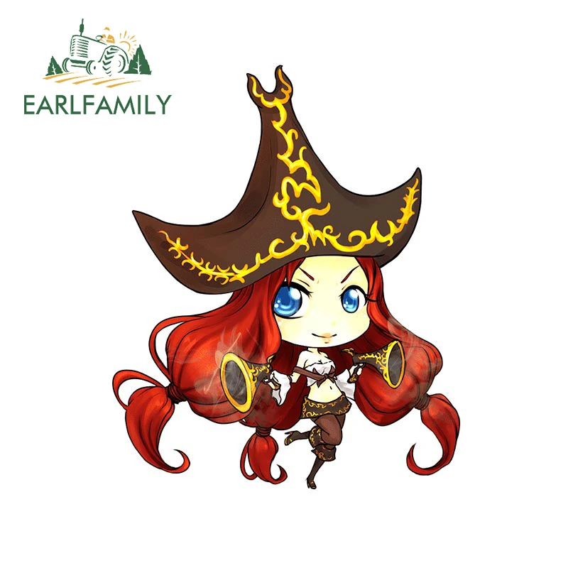 EARLFAMILY جميل ملكة جمال فورتشن LOL ملصقات السيارات ممارسة الألعاب الشارات مقاوم للماء مقاومة للخدش الوفير المحمول الفينيل سيارة التفاف #3