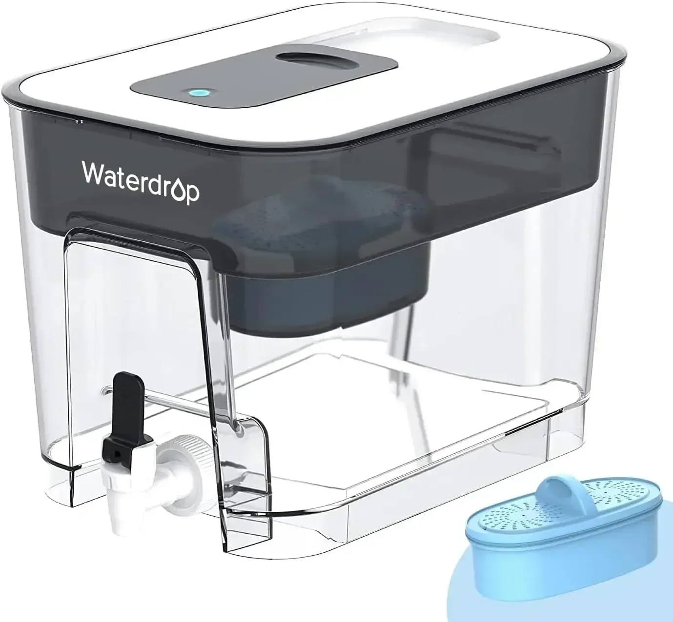

Alkaline Water Filter Dispenser, Large 40-Cup, Healthy, Clean & Toxin-Free Mineralized Alkaline Water, 100-Gallon, BPA Free