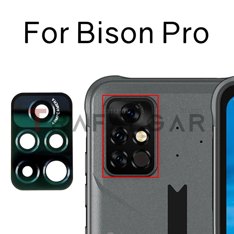 زجاج الكاميرا الخلفية ترافالغار لـ UMIDIGI BISON 2 Pro Bison GT GT2 Pro 5G X10 عدسة الكاميرا الخلفية غطاء زجاجي للاستبدال