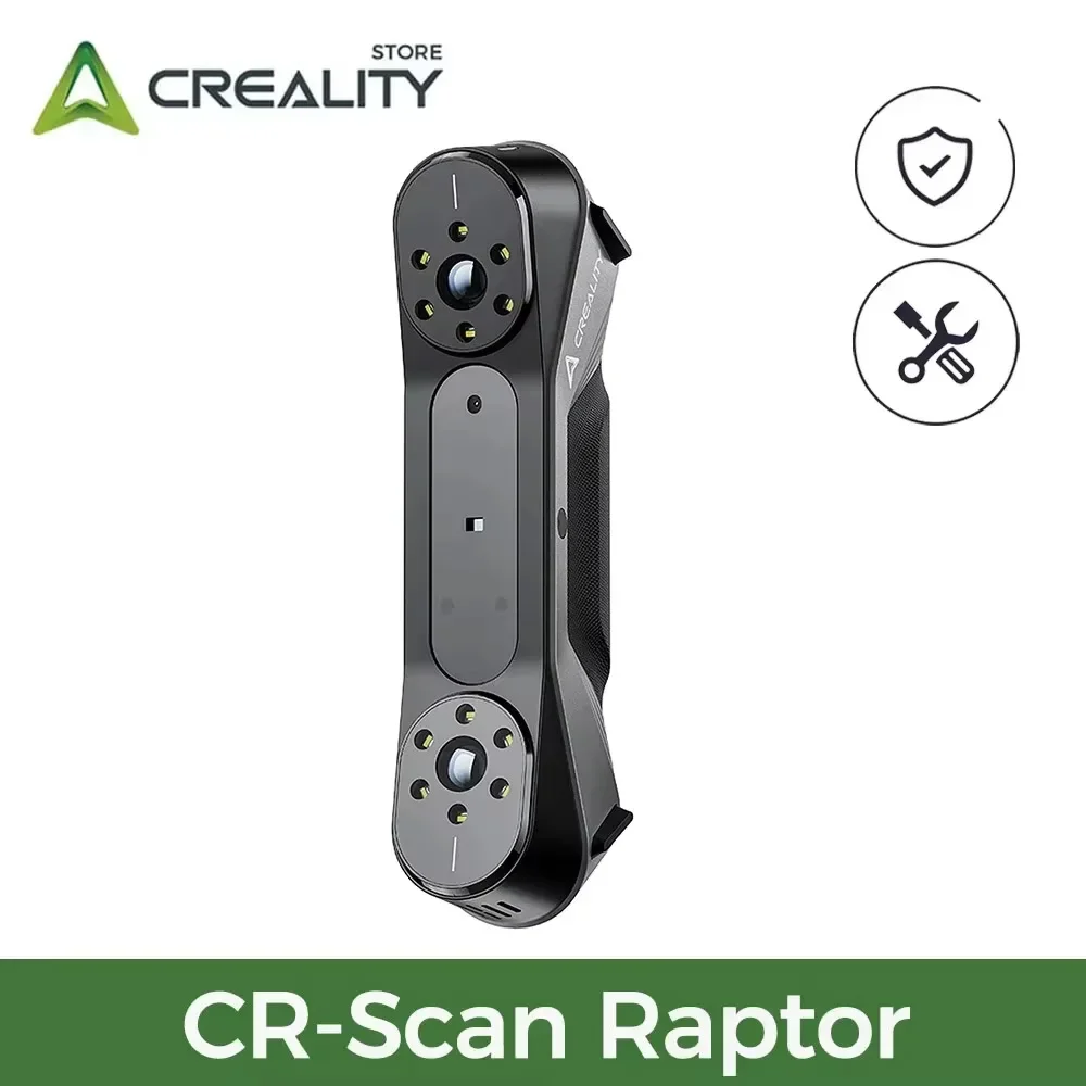 Creality 3D Scanner CR-Scan Raptor 3D Printing Handheld Scan 0.02 Mm Accuracy 60fps Scanning Speed Hybrid Blue Laser & NIR