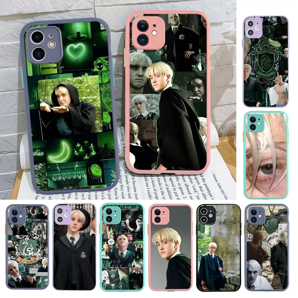 D-Draco M-Malfoy Phone Case for iPhone 14 11 12 13 Mini Pro Max 8 7 Plus X XR XS MAX Translucent Matte Cover