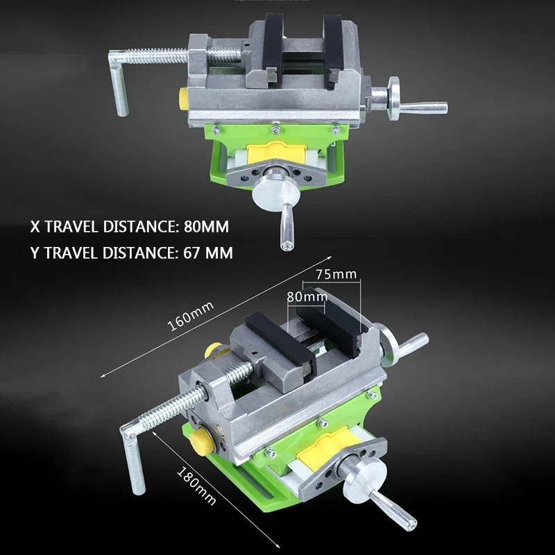 BG-6368 Multi-Function Adjustable Cross Compound Flat-Nose Pliers Workbench Clamp DIY Drilling Bench Vise