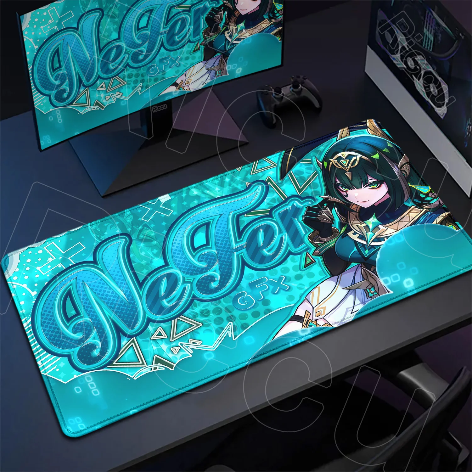 

XXL 1000X500mm desk mat Genshin Impact Nefer Hentai Mouse Pad Anime Keyboard Large Gaming Accessories Mousepad Laptop expand mat