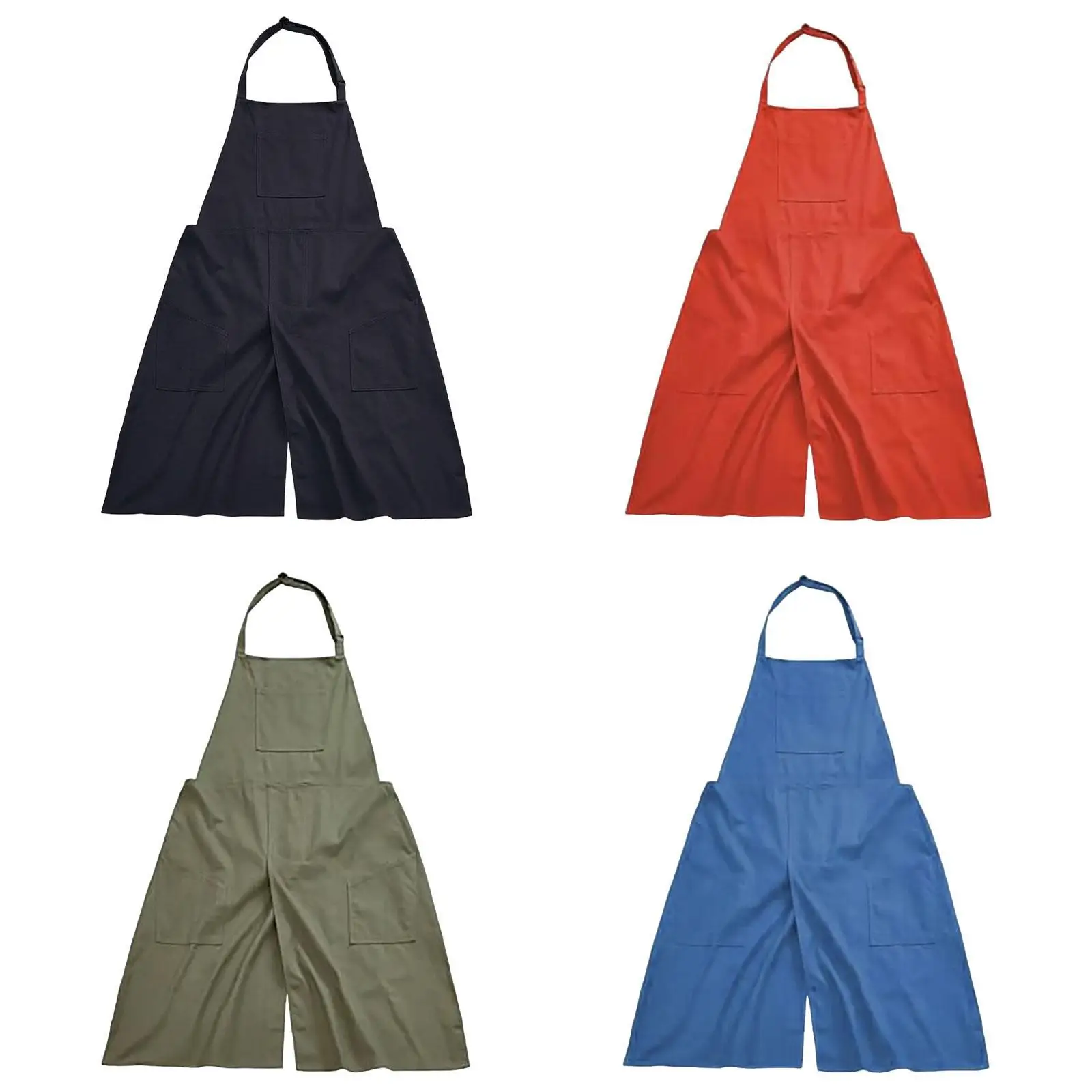 

Pottery Apron with Pockets for Women Split Leg Apron for Potters Art Working