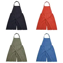 Pottery Apron with Pockets for Women Split Leg Apron for Potters Art Working
