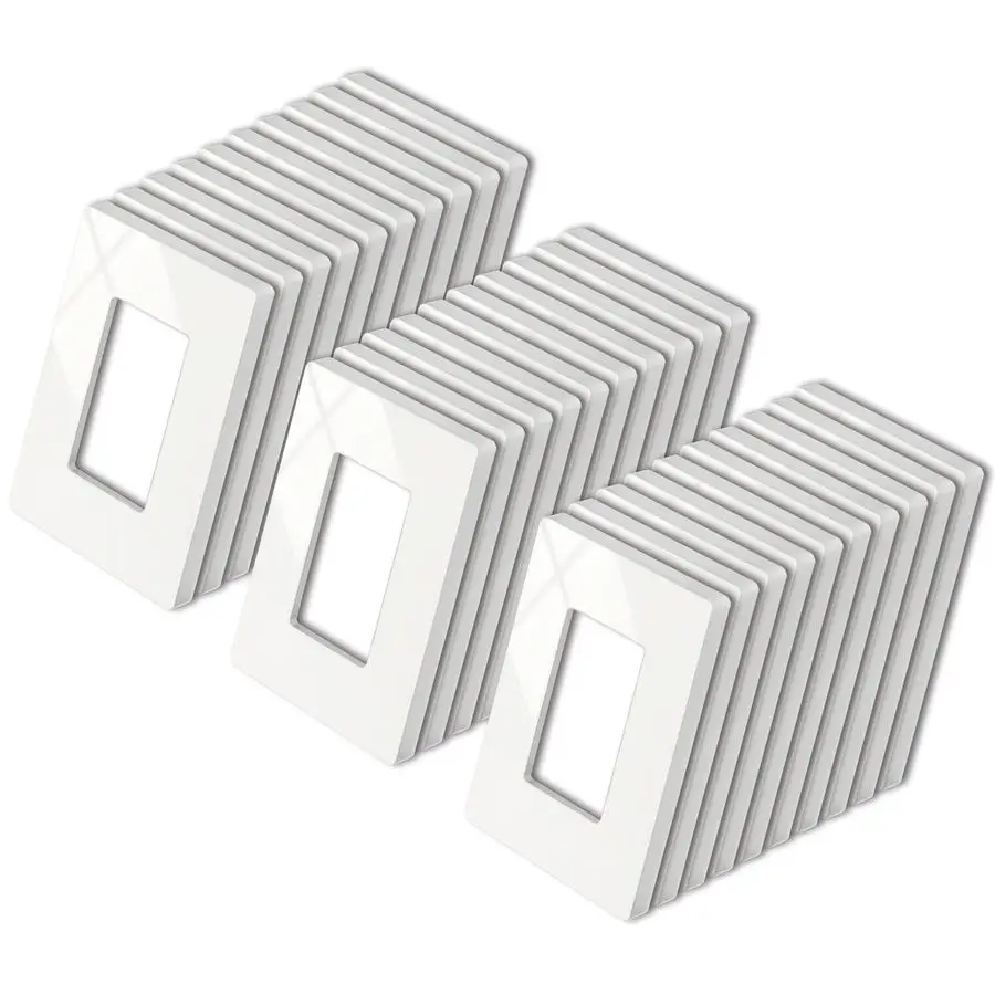 

Набор из 30 безвинтовых настенных панелей на 1 розетку, серия USWP4 Off White, декоративная накладка на розетку, декоративная панель для выключателя, декоративная настенная панель, H