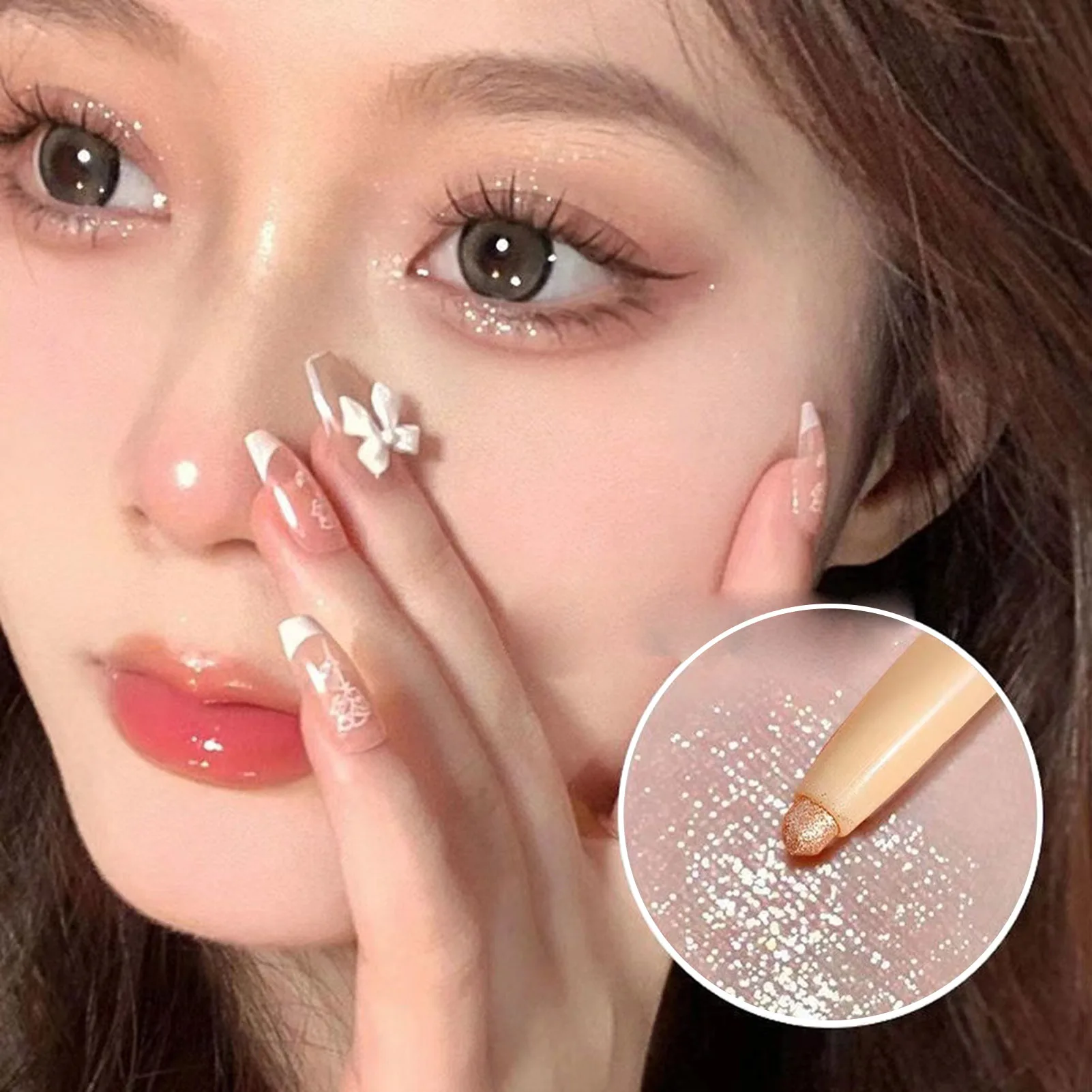 Woman Makeup Highlighter Pen Eye Brightener Shadow Stick Highlighter Stick Lying Silkworm Pencil