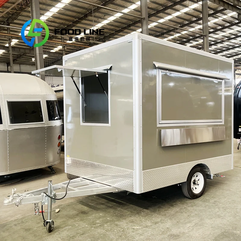 

Certificate Food Trailer Concession Trailer Food Trucks Mobile Food Truck with Full Kitchen for Sale USA