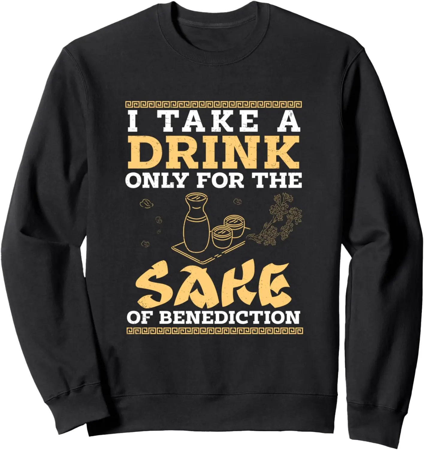 

Японский свитшот Sake Of The Benediction с забавным рисовым вином