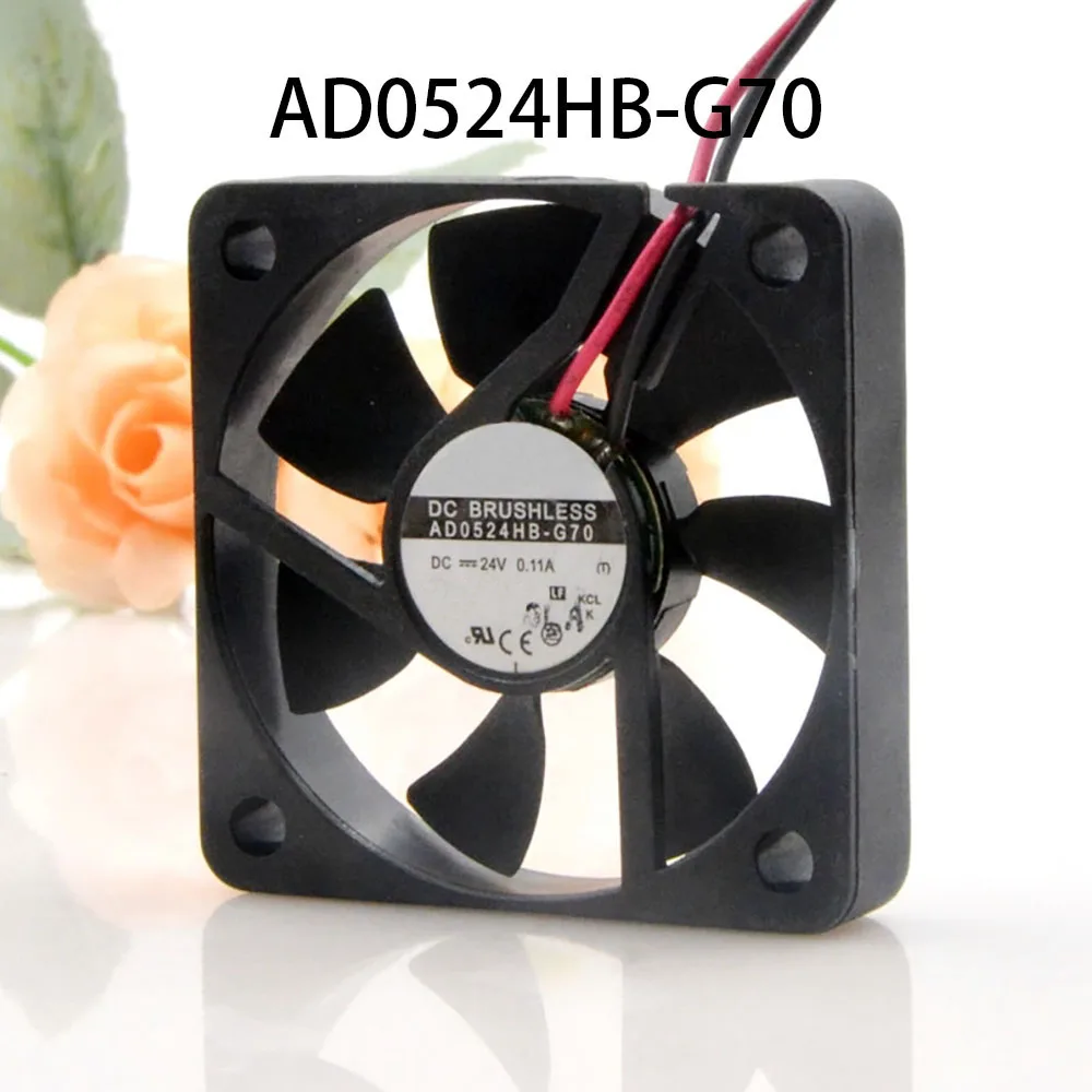 Low-Energy Slient Cooling Fan DC 24V 0.11A 50*50*10MM 2-wires AD0524HB-G70 Server Driver