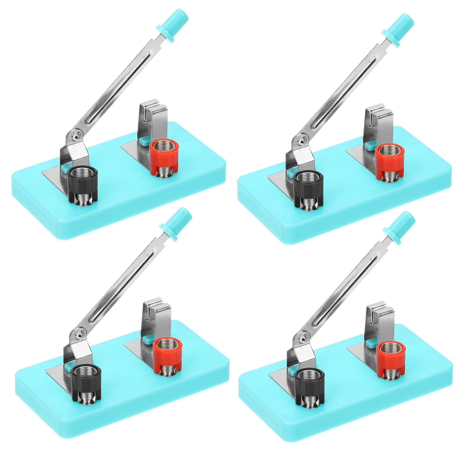 4Pcs Single Pole Single Throw Switch Electrical Experiment Teaching Aids for Physics Basic Circuit Learning DIY