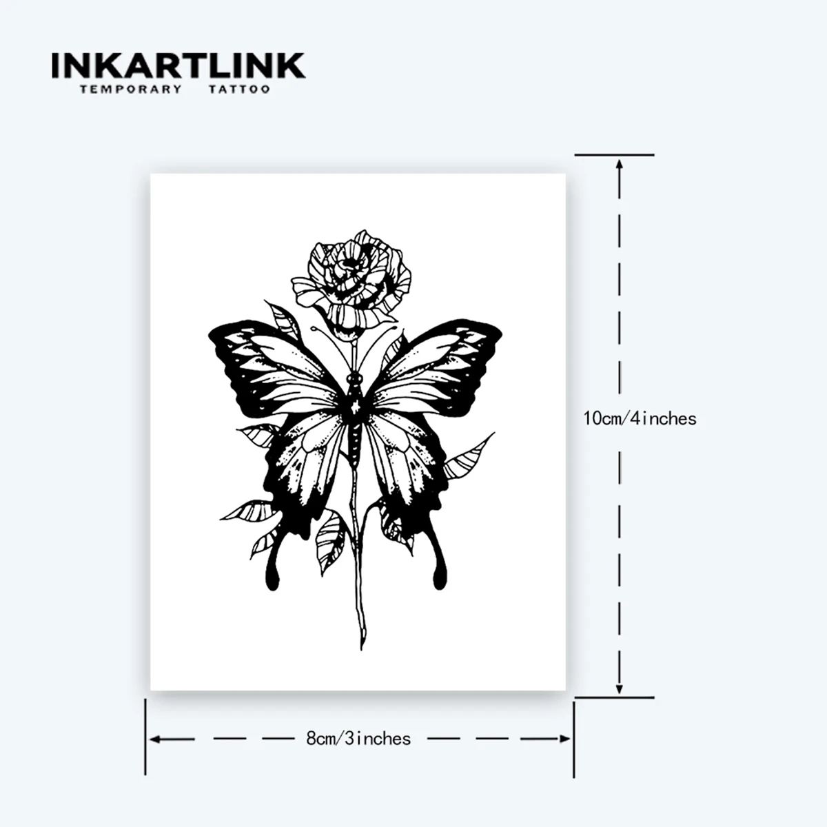 ملصق وشم مؤقت على شكل فراشة، وشم سحري مقاوم للماء، وشم مزيف يدوم حتى 15 يومًا، وشم شبه دائم