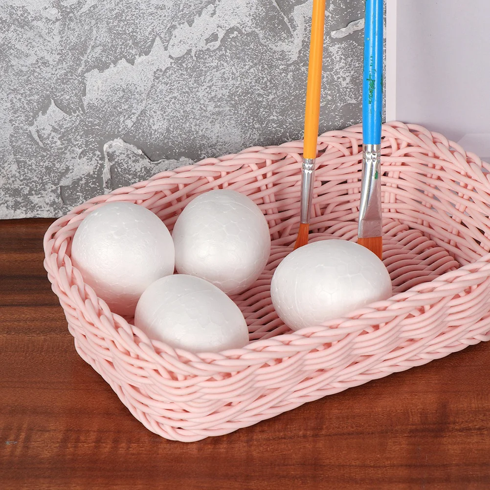 50 Huevos de Espuma para Pintar, Huevos Sólidos para Manualidades de Pascua, Educación Infantil, Adornos de Huevos para Niños
