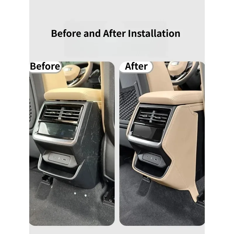 Seat Door Protective Mat for Geely Monjaro Grand Koleos Xingyue L – Rear Discharge Anti‑kick Pad Decoration