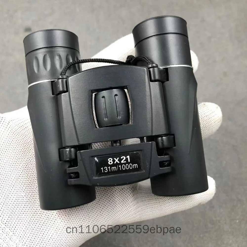 Mini Portable Binoculars 8X21 High Power Hd Low Light Night Vision For Outdoor Bird Watching Camping Travel Sightseeing