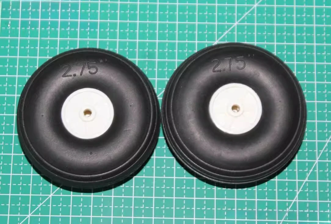 -Combat aircraft model aircraft accessories-Aviation model-PU sponge elephant real wheels