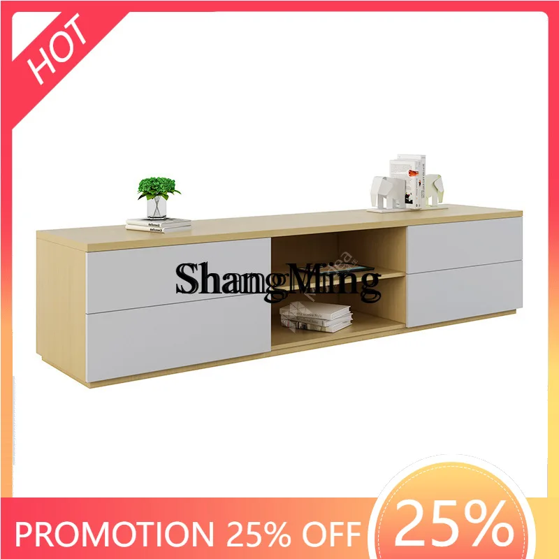 FG good-looking  Small Apartment Living Room TV Cabinet Floor-standing Light Luxury High-end Full Panel TV Modern Cabinet