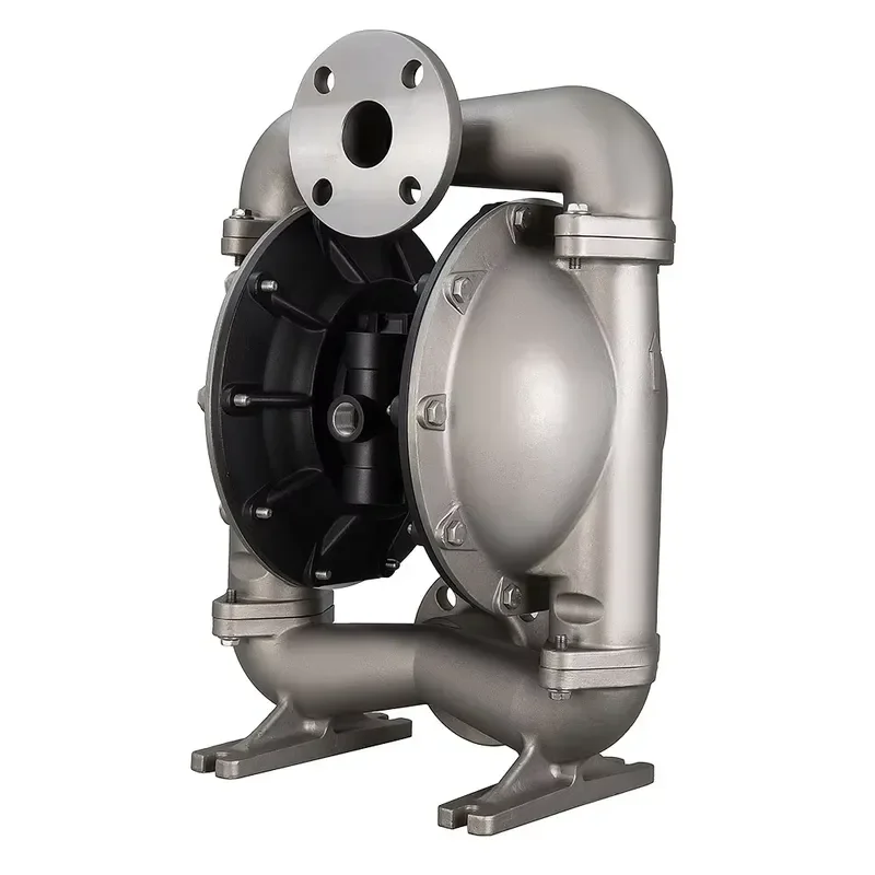 Stainless Steel Double Diaphragm Pump Self-Priming Air Operated Customizable OEM Pneumatic Wastewater Well Pumps for Clean