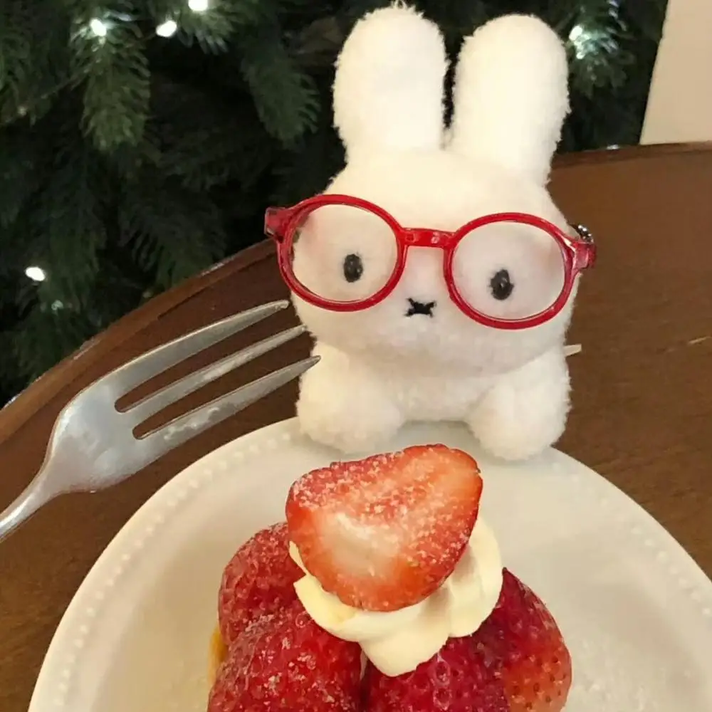 Estatueta de palmeira fofa de Miffy Super fofa mini coelho branco brinquedo de pelúcia pingente Kawaii, o melhor presente para amigos
