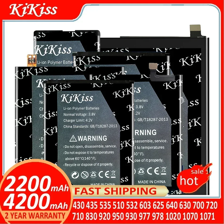 

KiKiss Battery For Nokia Lumia 430 435 535 510 532 603 625 640 630 700 720 710 830 920 950 930 977 978 1020 1070 1071