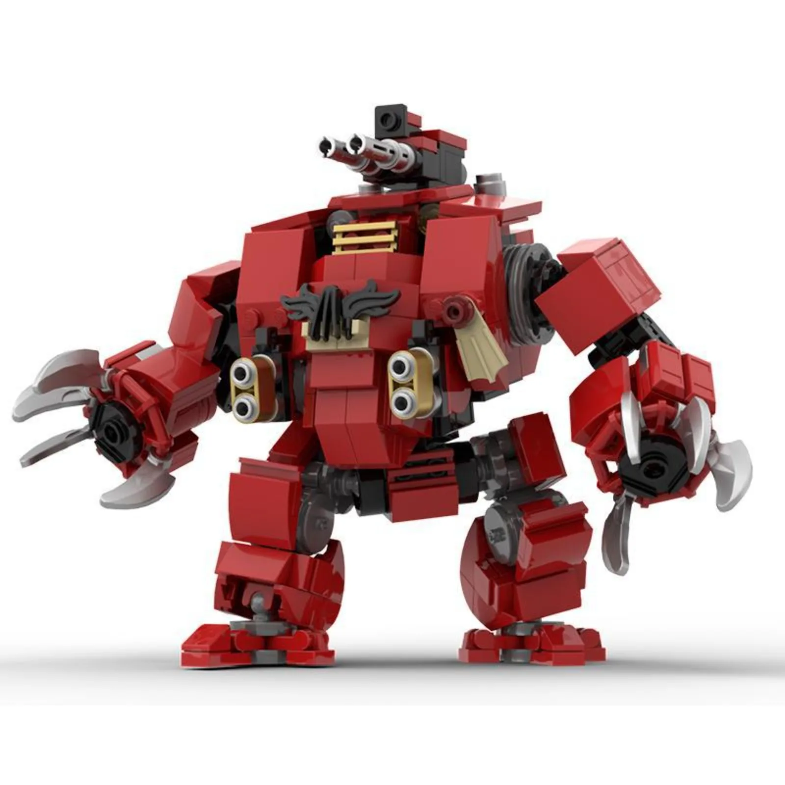 MOC – blocs de construction d'ange brutal, modèle de Robot de Style militaire, jouet d'assemblage à monter soi-même