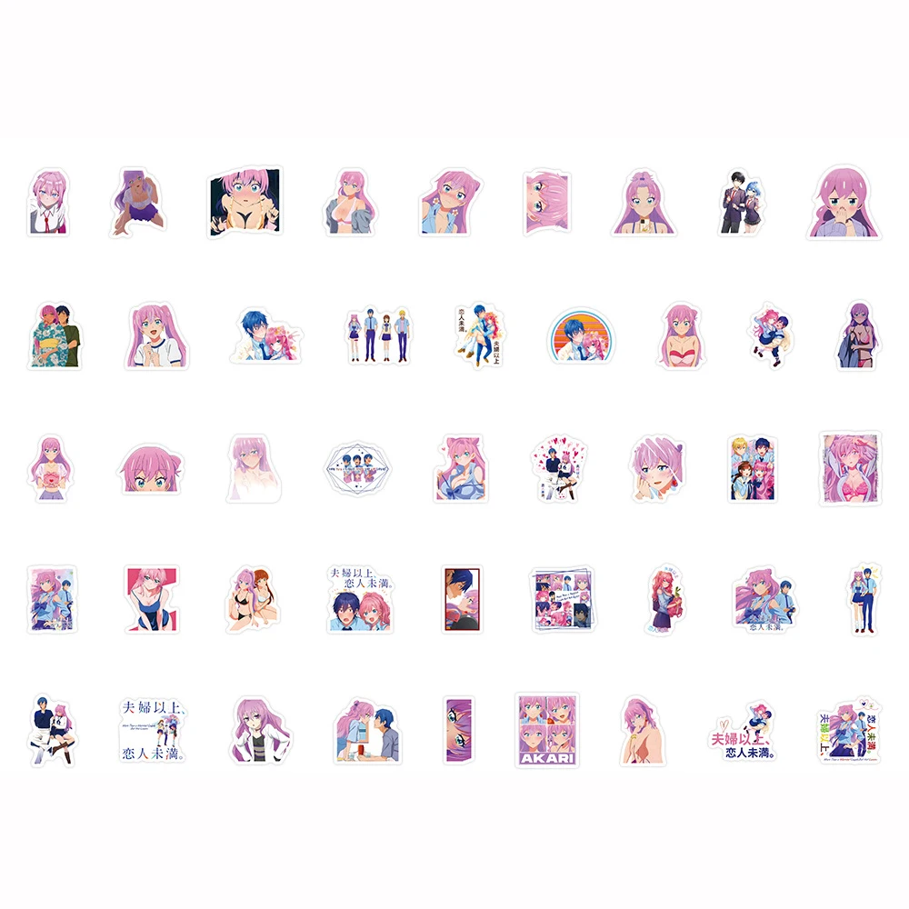 10/30/50/100pcs More Than a Married Couple But Not Lovers Stickers Akari Jirou Anime Sticker Scrapbooking Wall Laptop Decoration