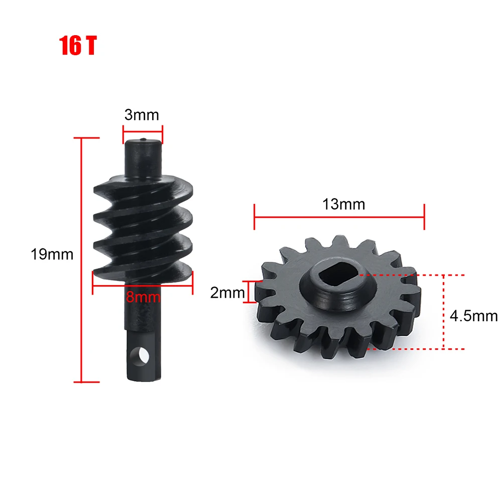 Yeahrun Stalen Differentieel 12T/13T/14T/16T Aswiel Voor Axiale Scx24 Deadbolt Gladiator Bronco 1/24 Rc Crawler Auto Truck Onderdelen