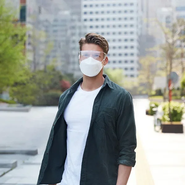 Safety and epidemic prevention protective mask, full face cycling dust and fog mask, anti-ultraviolet oil splash