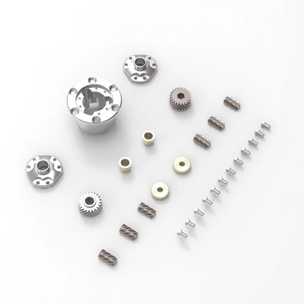 

Axle Mechanical Automatic Limited Slip Differential for 1:8 Scale Rock Crawler pick-up Truck TWOLF M715 715 RC Car Option part