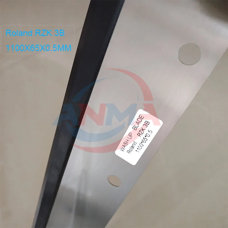 2Pieces For Man Roland RZK 3B 1100X65X0.5mm Wash Up Blade With 13 holes Cleaning blade Offset Printing Machine Parts