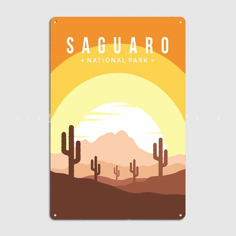 Saguaro National Park Metal Custom Sign Living Room Wall Indoor Decor Room Decoration Bedroom Posters Home Decor