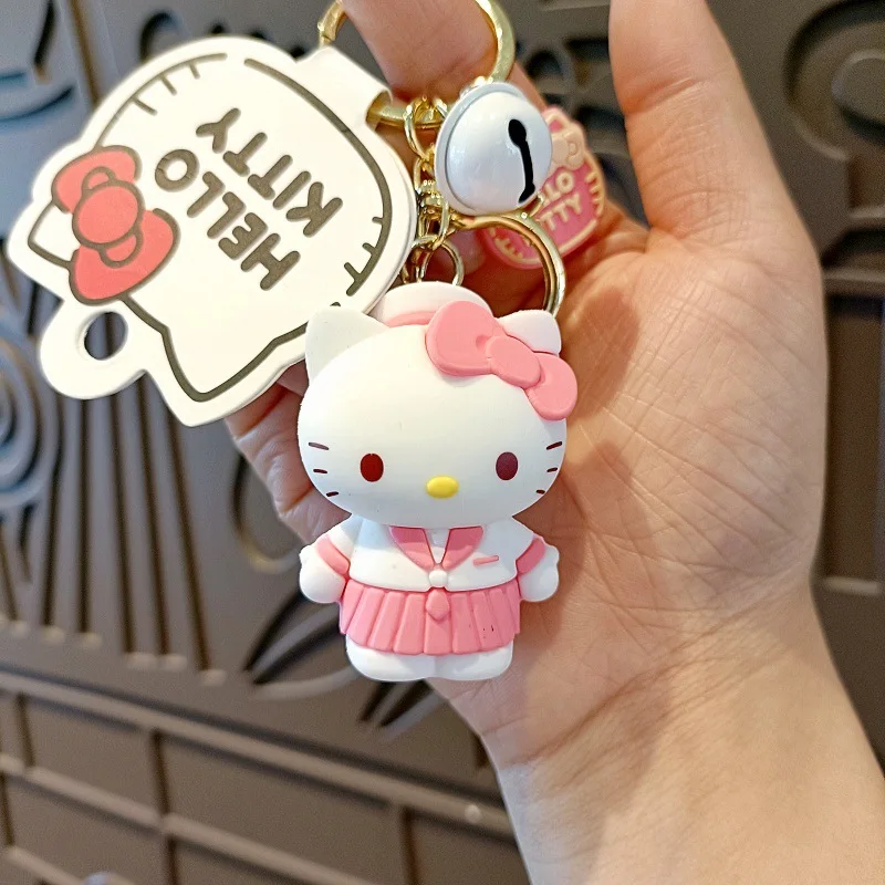 Sanrio hello kitty kawaii anime chaveiro pingente titular chaveiro carro saco do telefone móvel pendurado jóias crianças brinquedos presentes