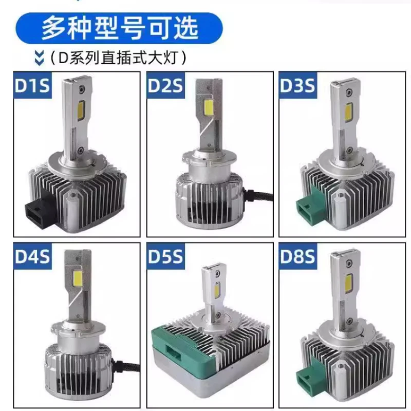 New laser D1S/D2S/D3S/D4S/D5S/D8 car original xenon lamp modified with high brightness LED bulb