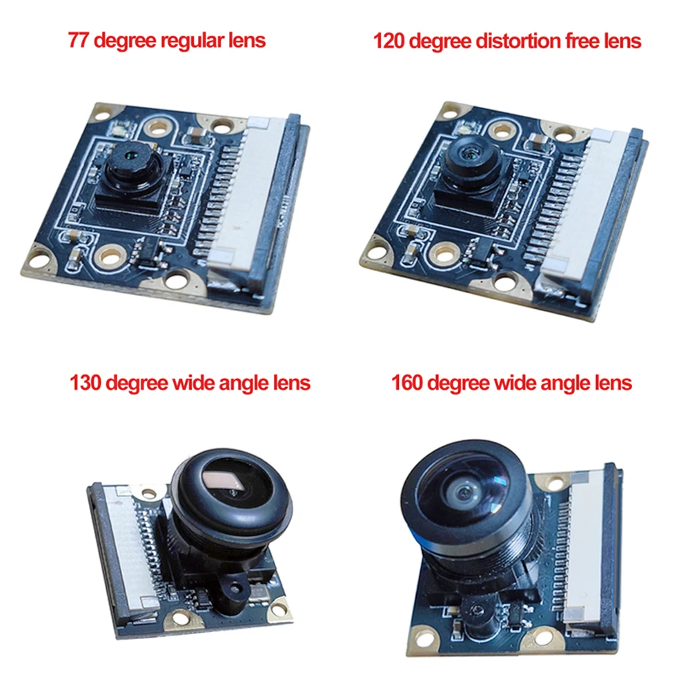 IMX219 8MP HD Camera Module 77 120 130 160 Degrees IMX219 Camera Module IMX219 Chip 3280*2464 Jetson Nano Board Module